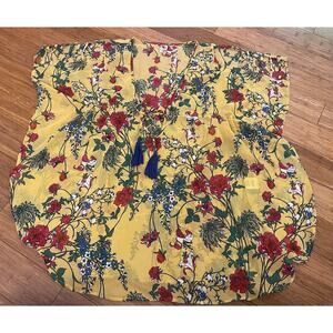 Anthropologie Violet Sky Yellow Baithing Suit Cover Up‎ Small, GREAT BUY!